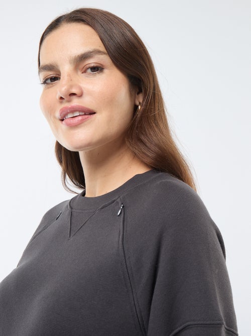 Sweat d'allaitement en molleton - Kiabi