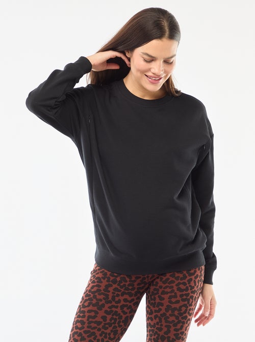 Sweat d'allaitement en molleton - Kiabi