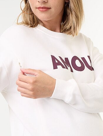 Sweat d'allaitement imprimé