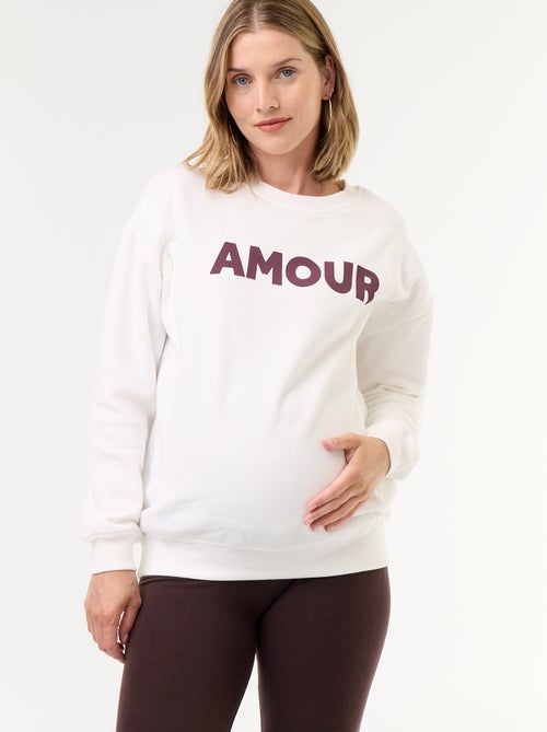 Sweat d'allaitement imprimé - Kiabi Sweat d'allaitement imprimé - Kiabi