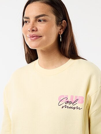 Sweat d'allaitement imprimé