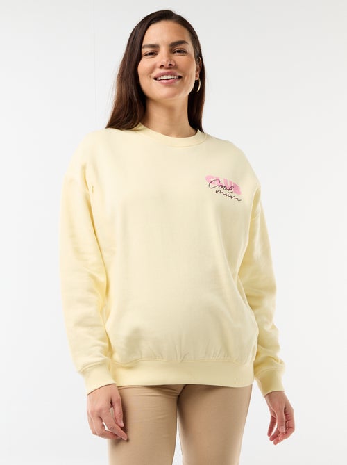 Sweat d'allaitement imprimé - Kiabi Sweat d'allaitement imprimé - Kiabi