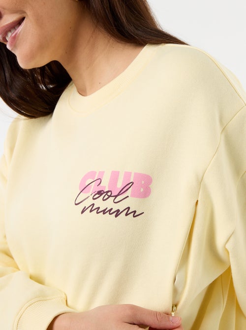 Sweat d'allaitement imprimé - Kiabi Sweat d'allaitement imprimé - Kiabi