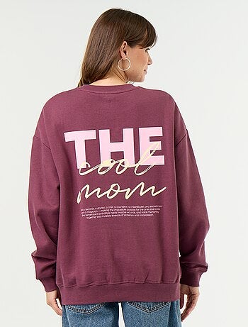 Sweat d'allaitement imprimé