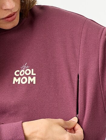 Sweat d'allaitement imprimé