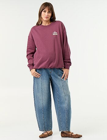 Sweat d'allaitement imprimé