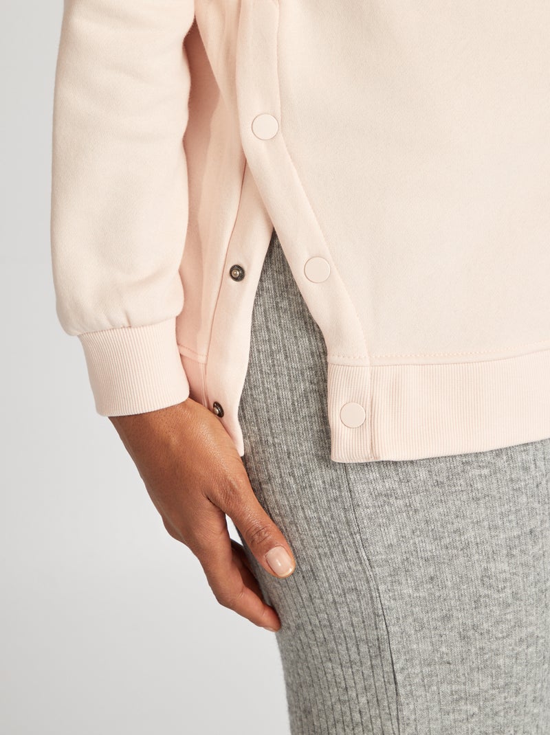 Sweat d'allaitement imprimé Rose - Kiabi