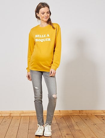 Sweat de grossesse à message - Kiabi