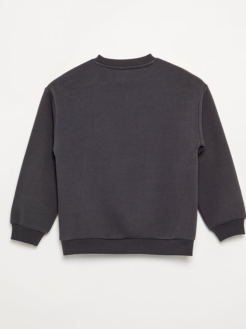 Sweat de Noël avec animation Gris foncé/anthracite - Kiabi