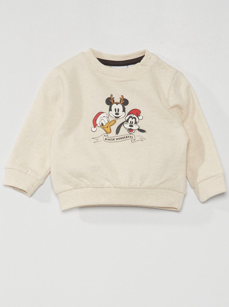Sweat de noël 'Disney' Beige - Kiabi