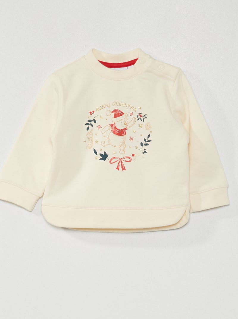 Sweat de noël 'Disney' Blanc - Kiabi
