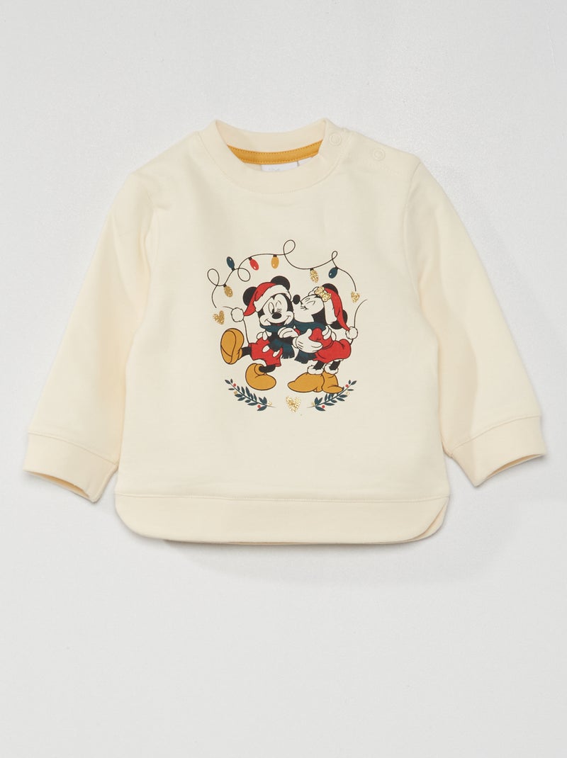 Sweat de noël 'Disney' Blanc - Kiabi