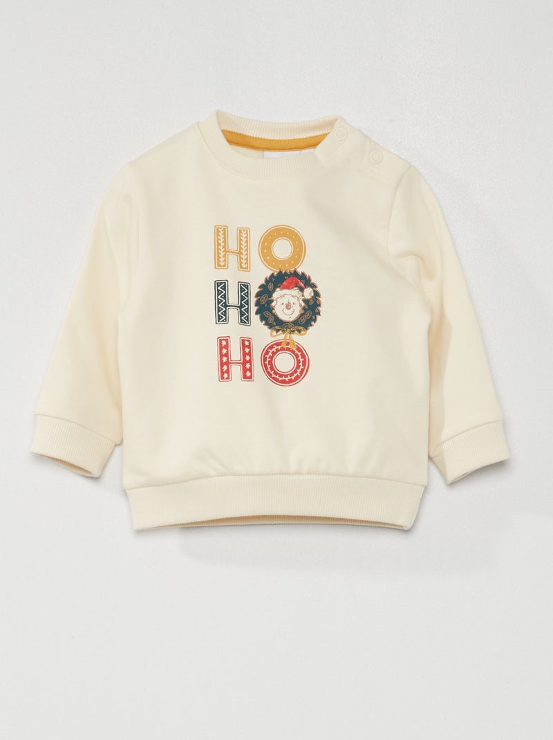 Sweat de noël 'Disney' BLANC - Kiabi