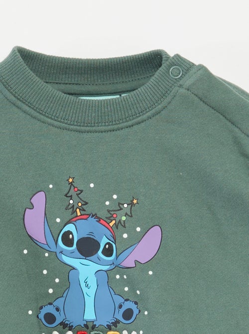 Sweat de Noël imprimé 'Disney' 'Stitch' en coton - Kiabi