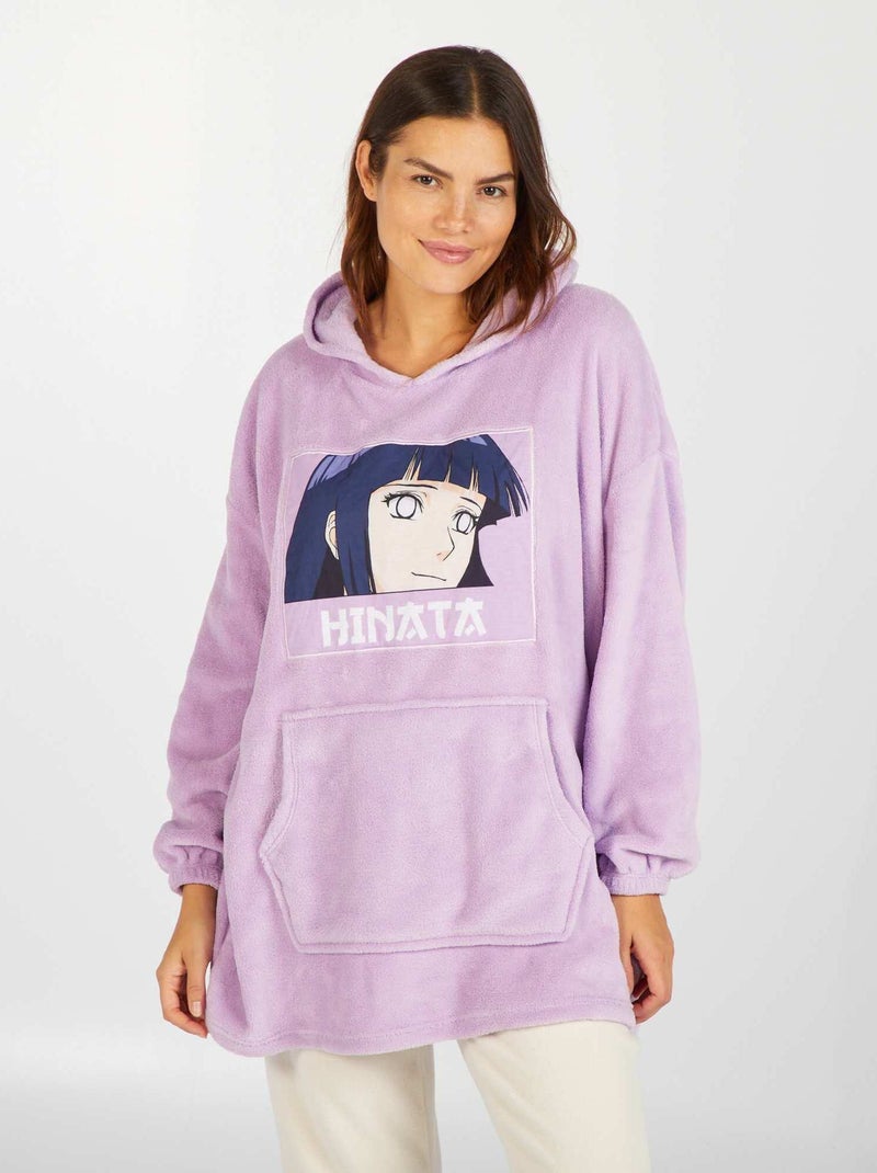 Sweat de nuit en polaire 'Naruto' violet - Kiabi