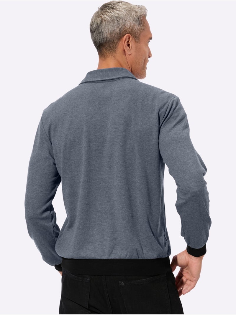 Sweat de qualité et agréable - taille standard - moda vilona Bleu jean - Kiabi