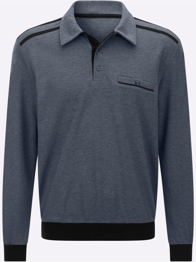 Sweat de qualité et agréable - taille standard - moda vilona Bleu jean - Kiabi