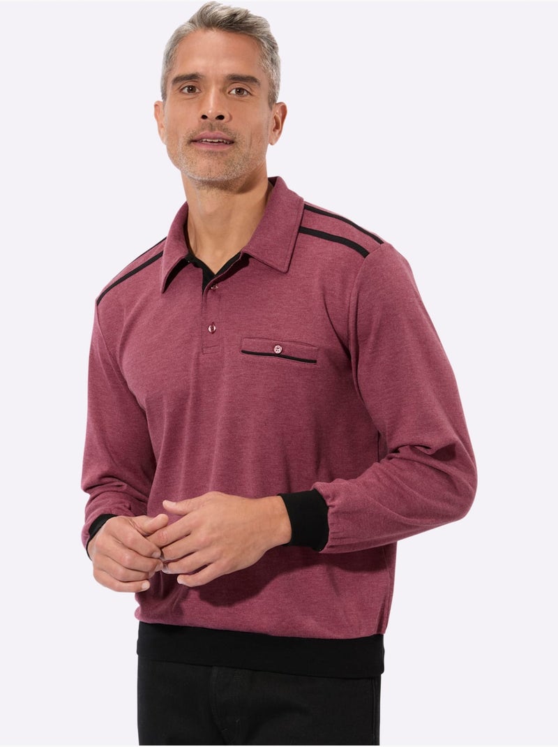 Sweat de qualité et agréable - taille standard - moda vilona Bordeaux - Kiabi