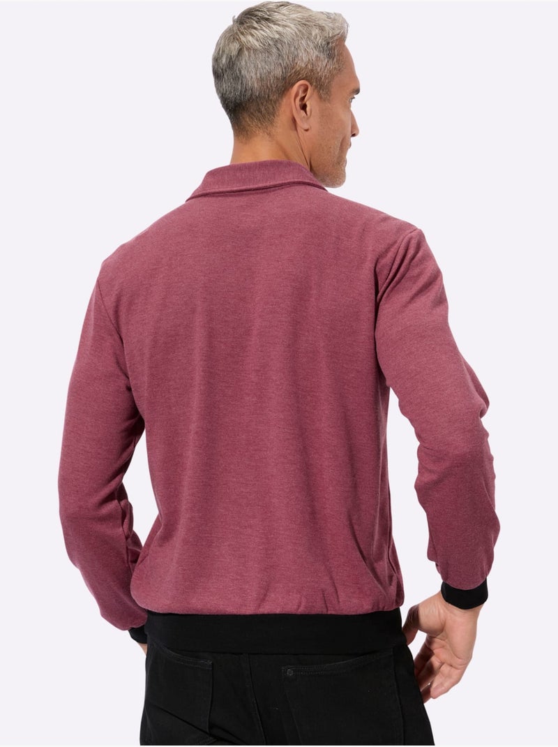 Sweat de qualité et agréable - taille standard - moda vilona Bordeaux - Kiabi