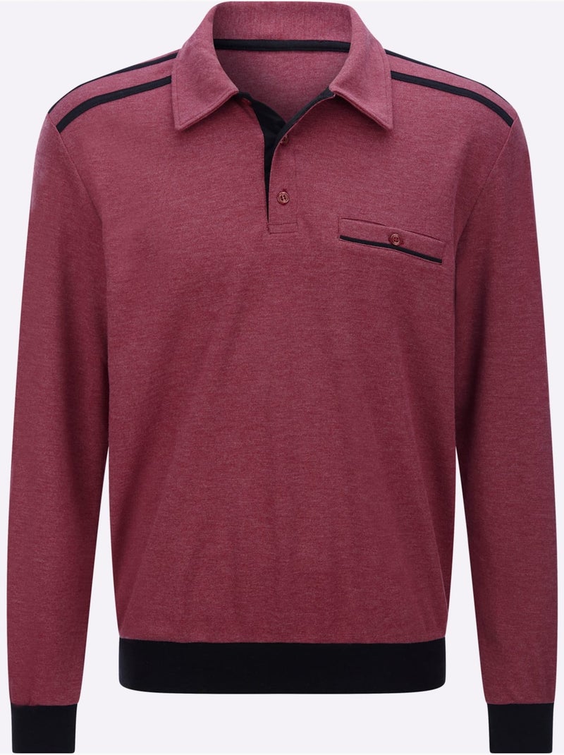 Sweat de qualité et agréable - taille standard - moda vilona Bordeaux - Kiabi