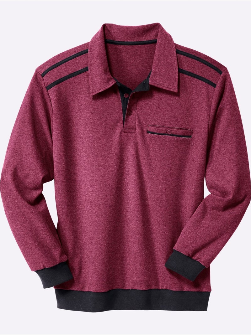 Sweat de qualité et agréable - taille standard - moda vilona Bordeaux - Kiabi