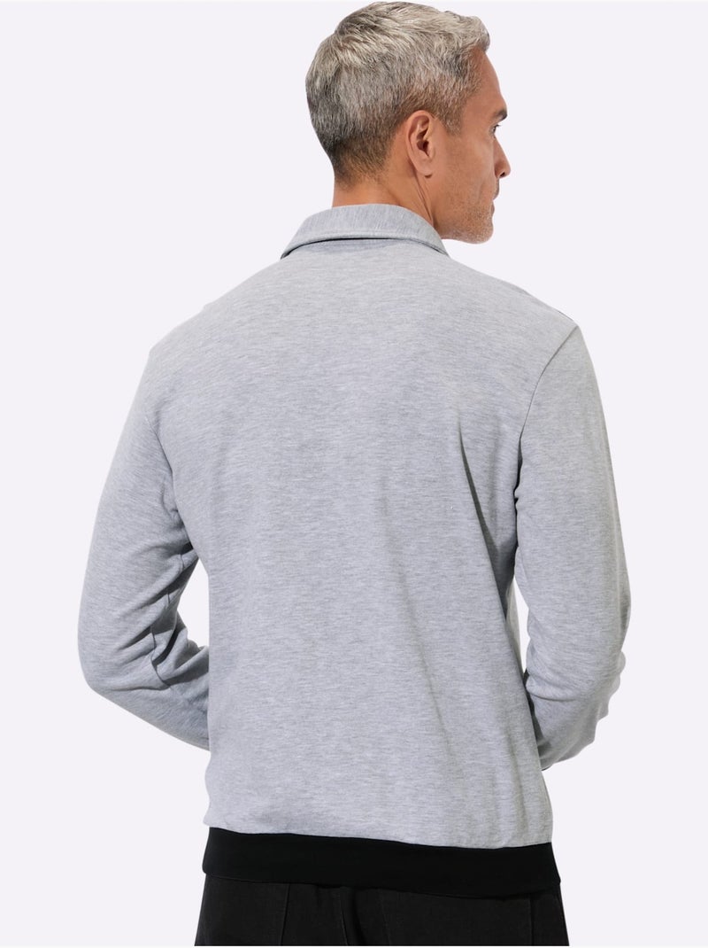 Sweat de qualité et agréable - taille standard - moda vilona Gris clair - Kiabi