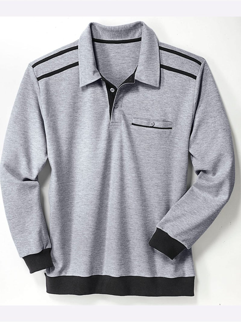 Sweat de qualité et agréable - taille standard - moda vilona Gris clair - Kiabi