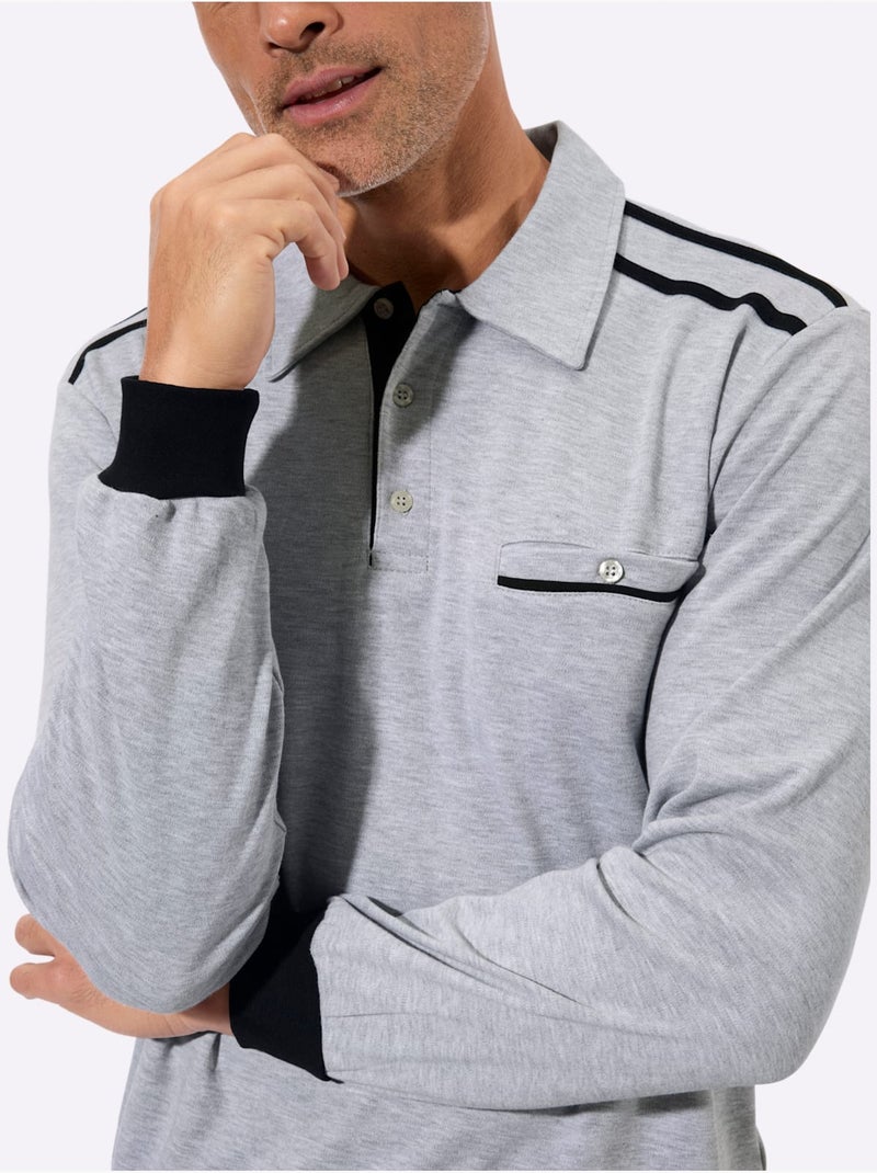 Sweat de qualité et agréable - taille standard - moda vilona Gris clair - Kiabi