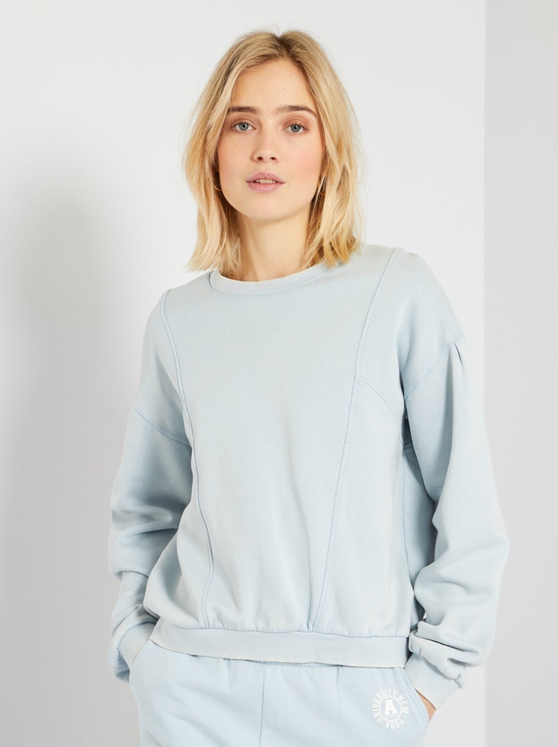 Sweat de sport bleu - Kiabi