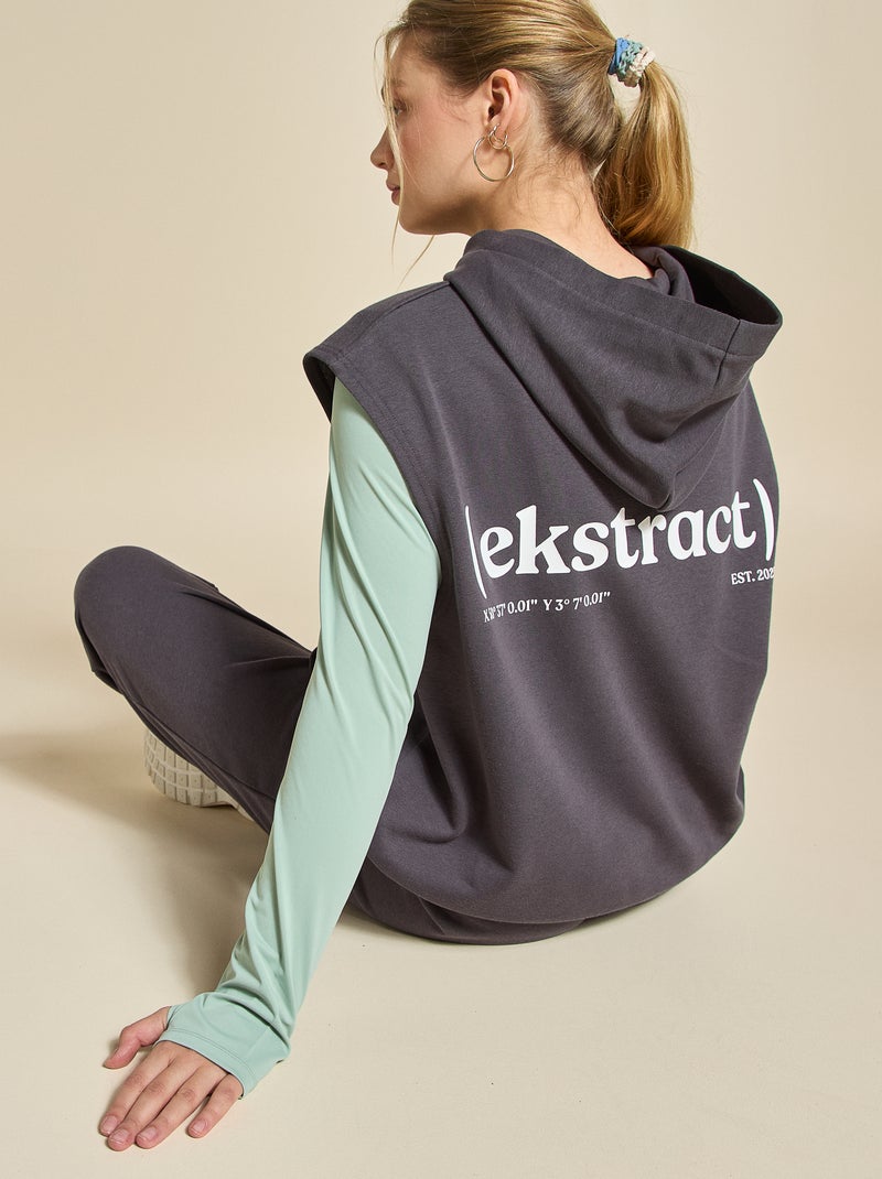 Sweat de sport sans manches - (ekstract) Gris - Kiabi