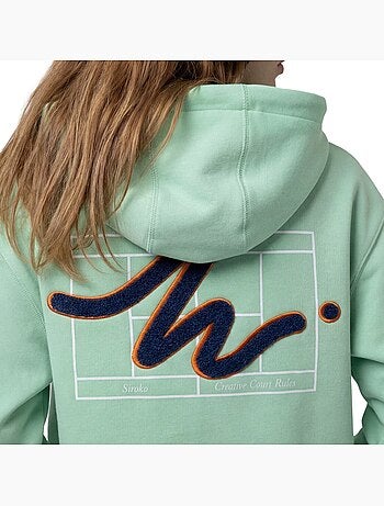 Sweat de tennis à capuche femme tennis femme newport-w light