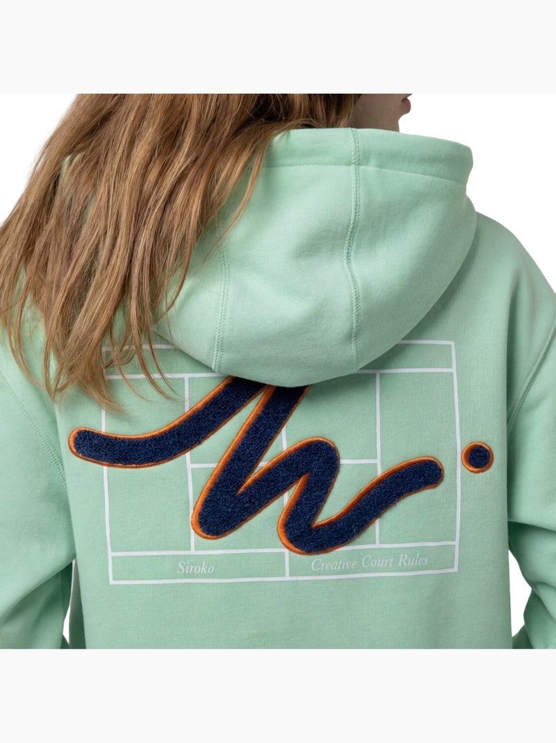Sweat de tennis à capuche femme tennis femme newport-w light Vert - Kiabi