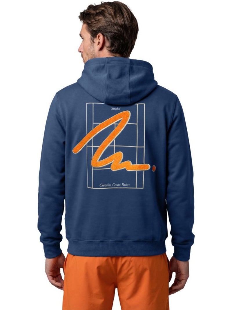 Sweat de tennis à capuche homme tennis homme newport navy Bleu - Kiabi