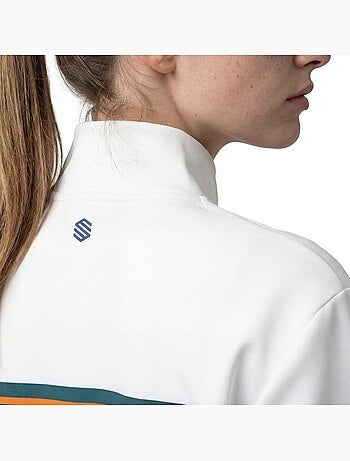 Sweat de tennis demi-zip femme tennis femme tiebreak-w