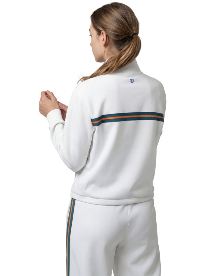 Sweat de tennis demi-zip femme tennis femme tiebreak-w Blanc - Kiabi