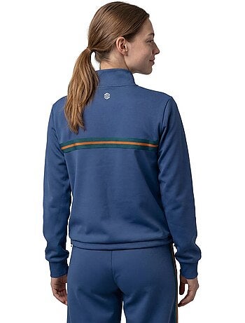 Sweat de tennis demi-zip femme tennis femme tiebreak-w navy