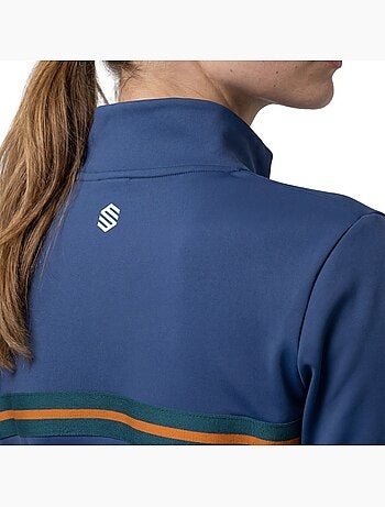 Sweat de tennis demi-zip femme tennis femme tiebreak-w navy