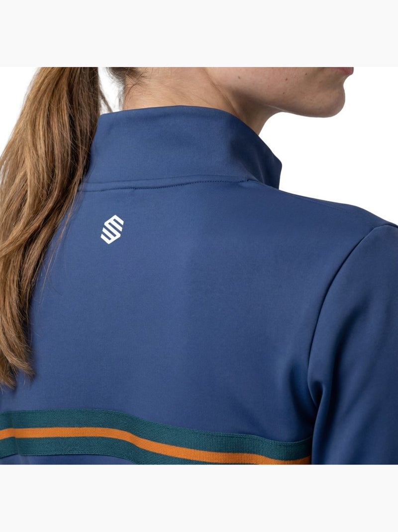 Sweat de tennis demi-zip femme tennis femme tiebreak-w navy Bleu - Kiabi