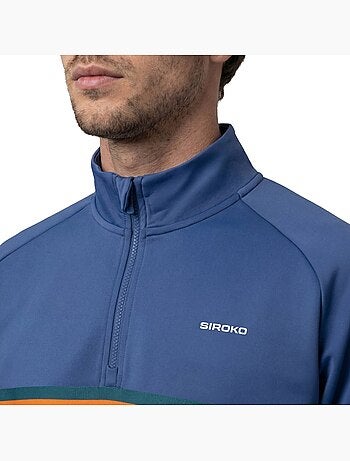 Sweat de tennis demi-zip homme tennis homme tiebreak navy