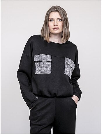 Sweat détails tweed YSEULT