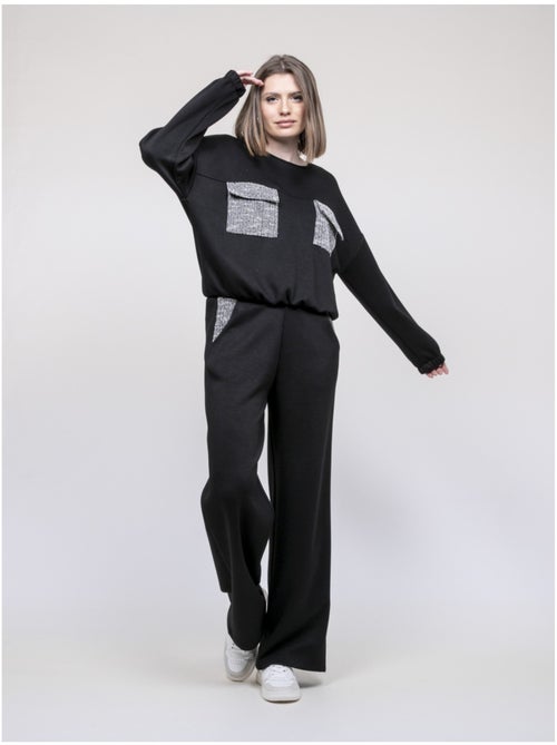 Sweat détails tweed YSEULT - Kiabi