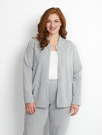 Sweat d'intérieur zippé manches longues
