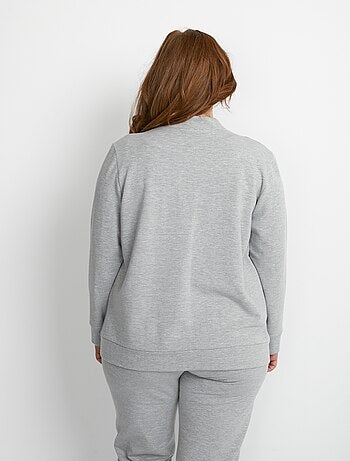 Sweat d'intérieur zippé manches longues