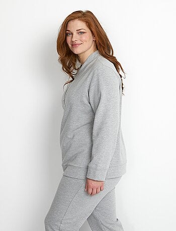 Sweat d'intérieur zippé manches longues