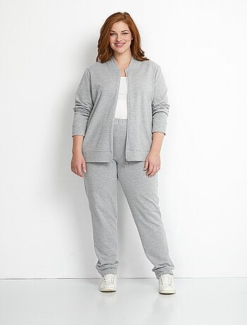 Sweat d'intérieur zippé manches longues