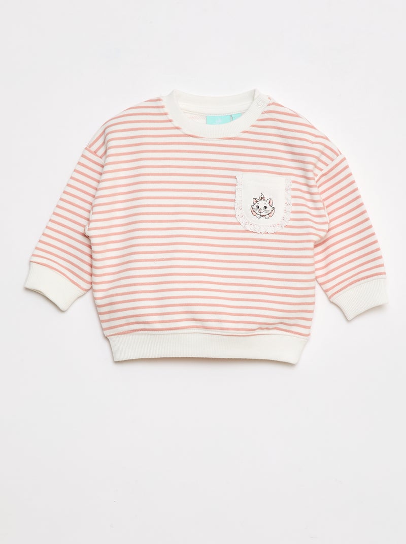 Sweat 'Disney' avec ouverture pressionnée à l'épaule Blanc - Kiabi