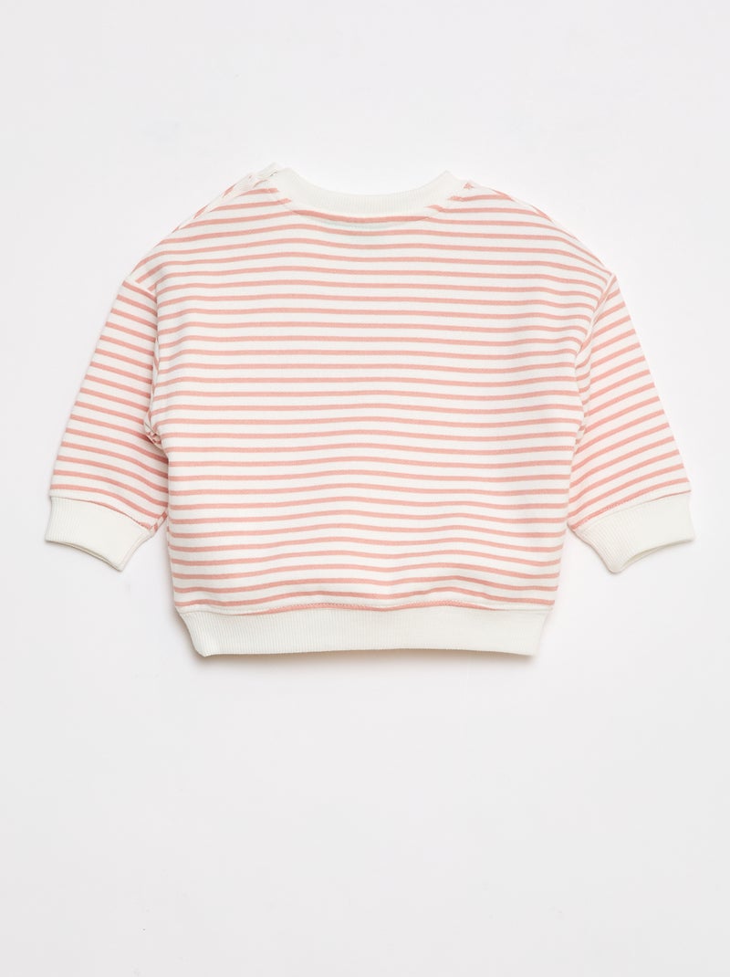 Sweat 'Disney' avec ouverture pressionnée à l'épaule Blanc - Kiabi