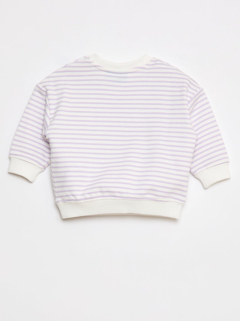 Sweat 'Disney' avec ouverture pressionnée à l'épaule Blanc - Kiabi