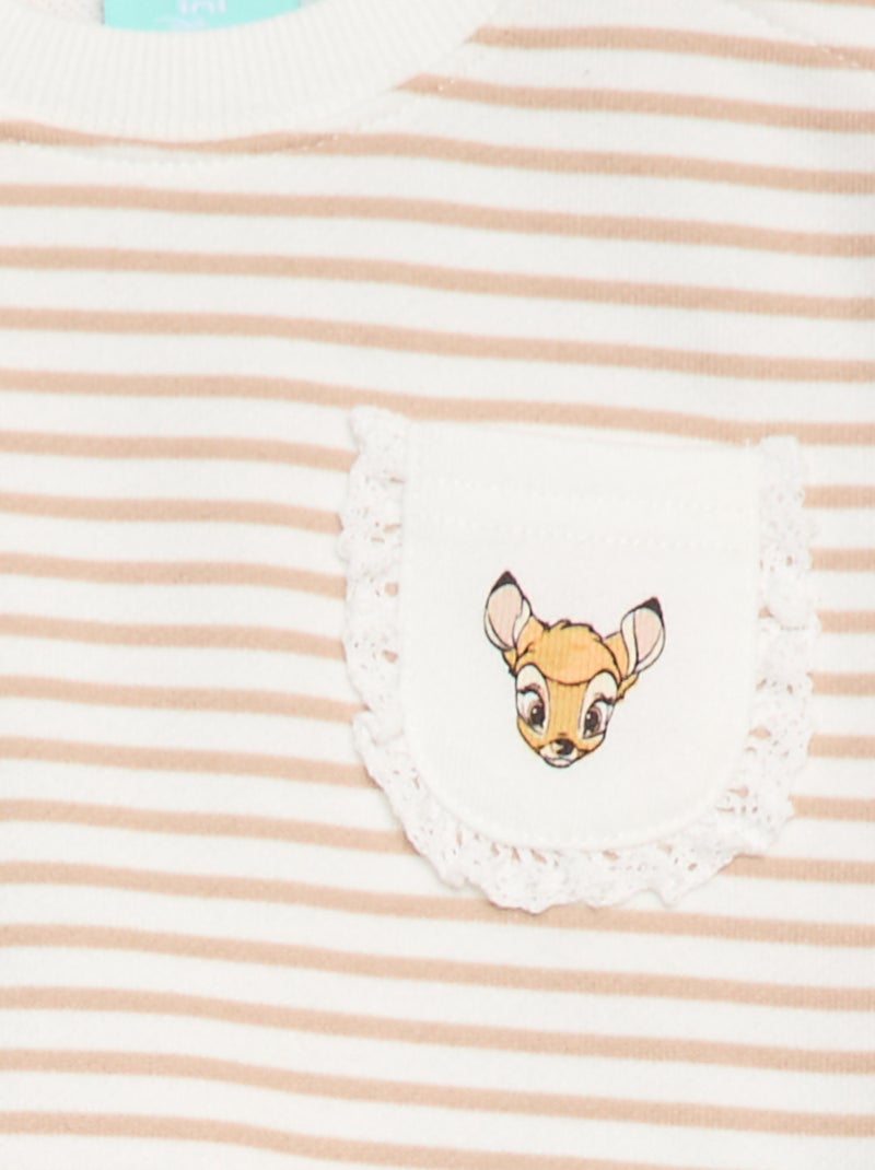 Sweat 'Disney' avec ouverture pressionnée à l'épaule Blanc - Kiabi