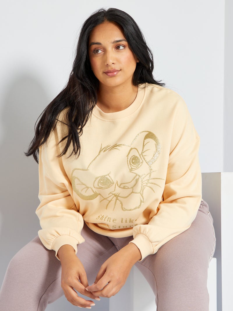 Sweat 'Disney' Beige - Kiabi